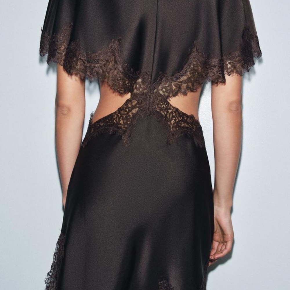 ZARA ZW COLLECTION LACE CUT-OUT DRESS - Picture 5 of 8